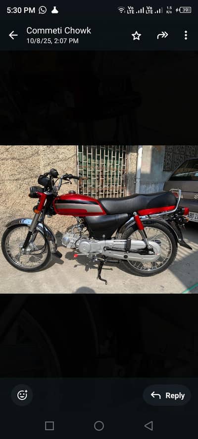 honda 70cc Islamabad number 1st owner