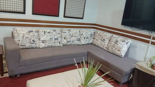 6 seater L-shaped sofa set