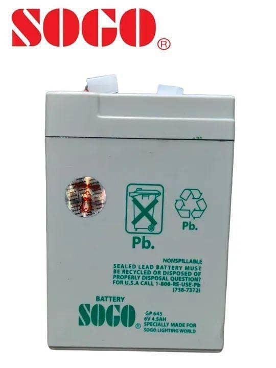 6V 4.5Ah Rechargeable Sealed Lead Acid Battery