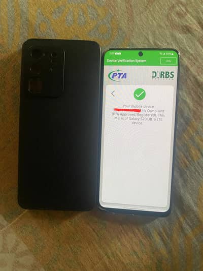 Samsung Galaxy S20 Ultra Dual Official PTA APPROVED LL/A 100X zoom