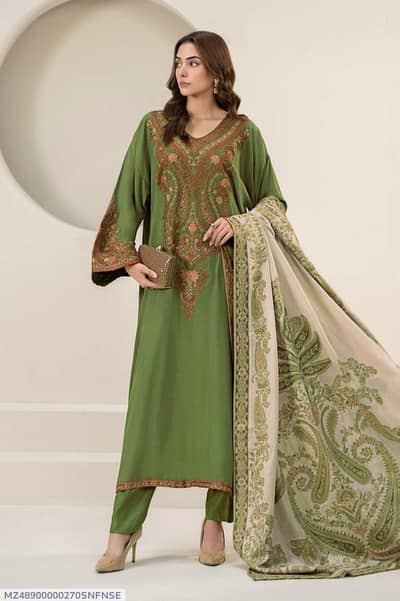3 PCs Woman's unstitched suit