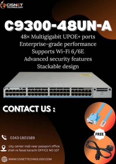 Cisco Catalyst C9300-48UN-A Available!