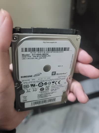 New Samsung 1tb Laptop Hdd 100% health