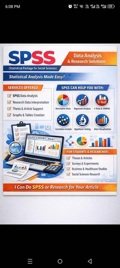 SPSS & RESEARCH SUPPORT