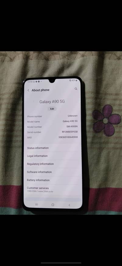Galaxy A90 5g 8+128  gaming mobile