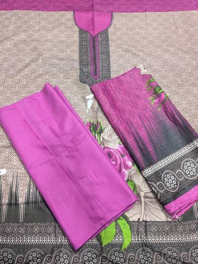 Classic Unstitched Women’s Dress – Formal & Stylish