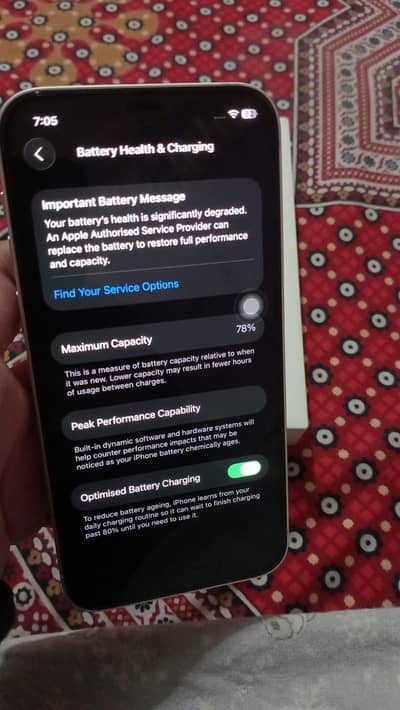 64gb battery health 78