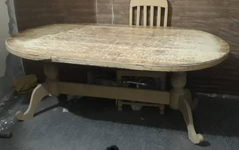 wooden dining table
