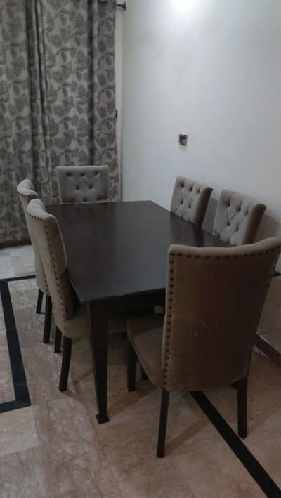 wooden dinning table for living room or drawing room area.