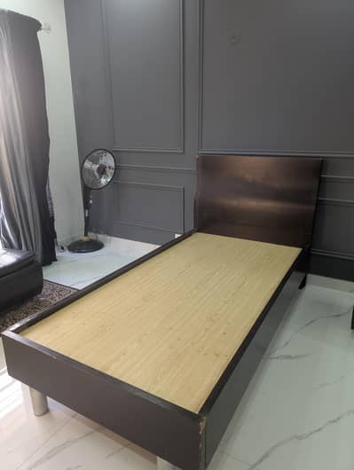 Dark Brown Single Bed
