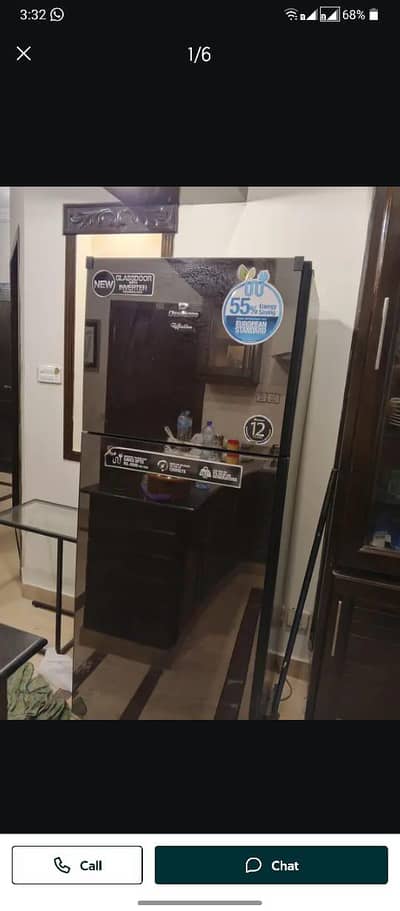 Dawlance glass door refrigerator