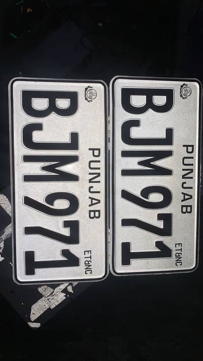 Car number plates