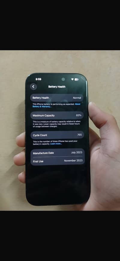 iPhone 15 jv 83 health 128 gb