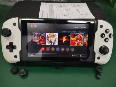 Nintendo Switch with complete accessories and games