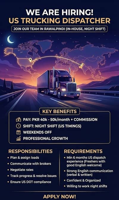Truck Dispatcher (USA Trucking Industry)