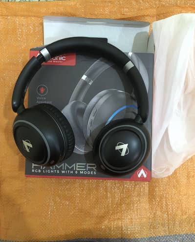 Audionic Wireless Headphone With 6RGB light Mode