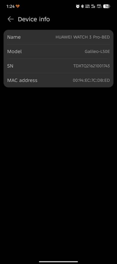 huawei watch 3 pro bed