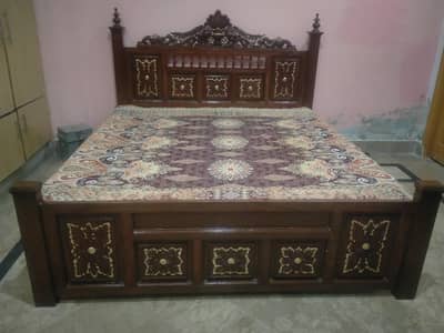 wood bed king size