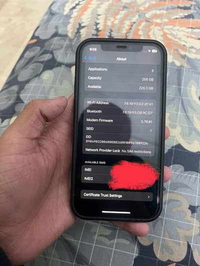 12 pro 256gb factory