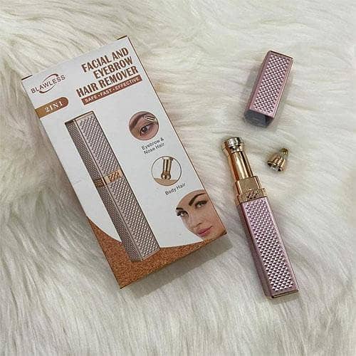 2 In 1 Facial Epilator New Electric Eyebrow Trimmer Portable Hair Remover Painless Shaver for Women