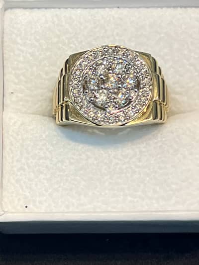 2ct diamond ring in 10 k gold