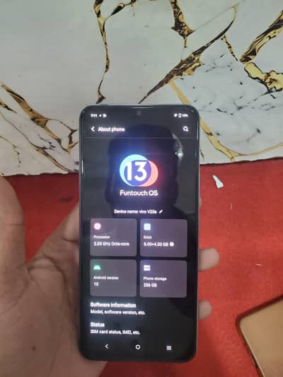 vivo v23e/8 RAM/256GB/