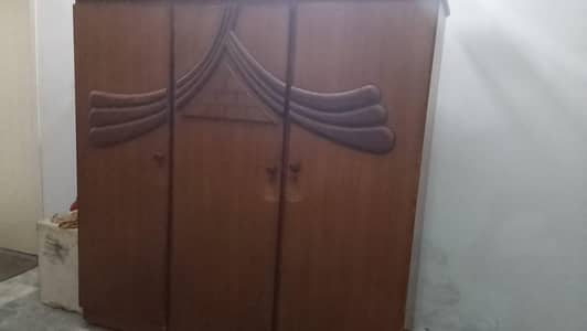 3 Door Wooden Cupboard.