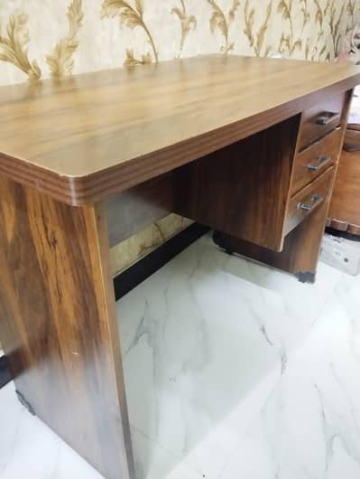 Wood Desk For Office Work, Computer Use
