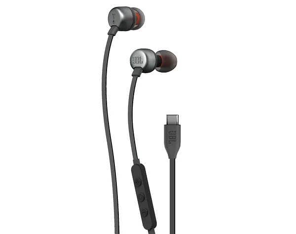 JBL TUNE 310C Authentic Authorization Wired In-ear Headphones Stereo Audio Built-in microphone Type-C Interface Silicone Ear Cap