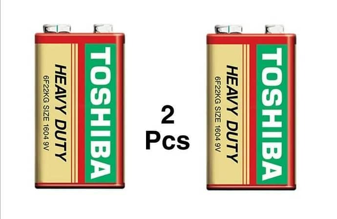 Toshiba 9V Heavy Duty Battery – 2 Pack for Toys & DIY Projects