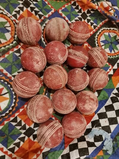 used Leather Cricket Balls hard ball