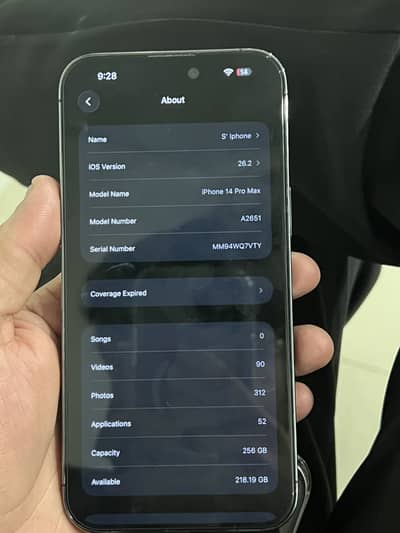 Iphone 14 pro max 256 Gb purple