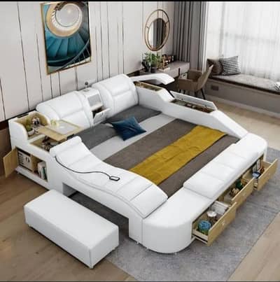 smartbed#doublebed#bedset#multimediabed