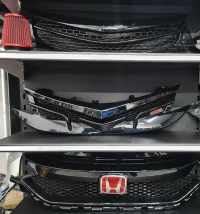 car bodykit, car front grill, Spoiler, car exhaust muffler,wheel cover