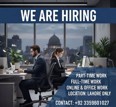 Part-Time/Full-Time (Home-Based & Office-Based)