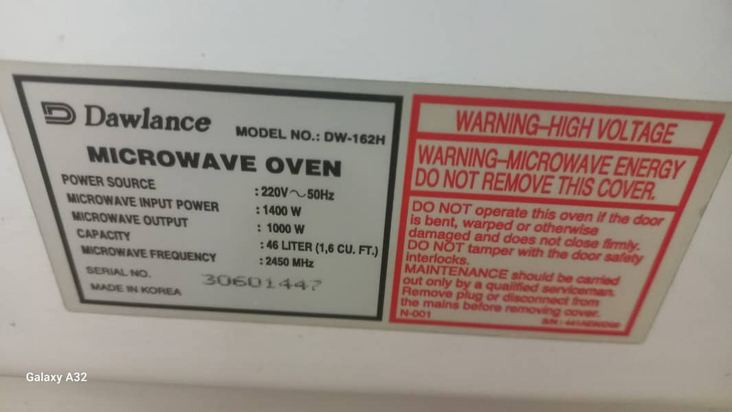 Dawlance Microwave , Nice Condition 8
