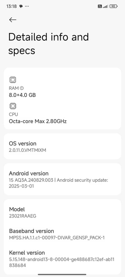 redmi note12 pta prove with box