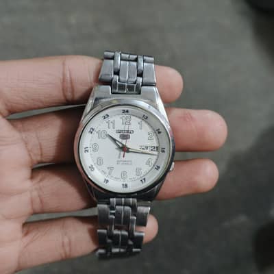 Original Seiko 5 Automatic Watch | White Dial