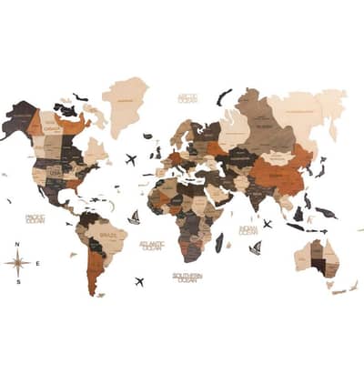world map  decoration office decor