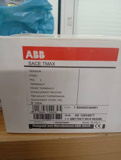 ABB Breaker 100amp 3Pole