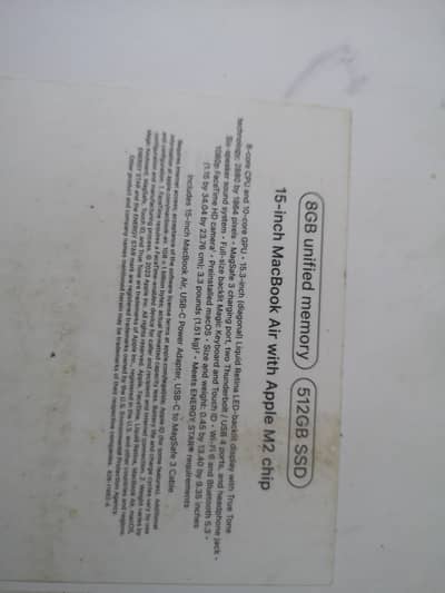 Macbook Air with M2 chip 512 gb ssd