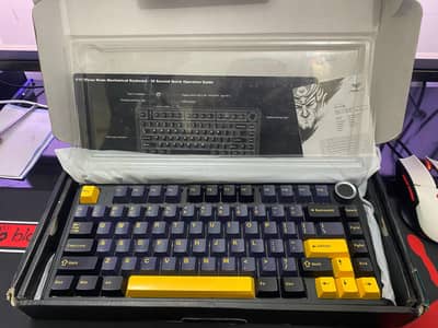 Aula F75 Thunder black graywood v3