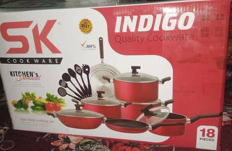 sk non stick cookware set 18 piece