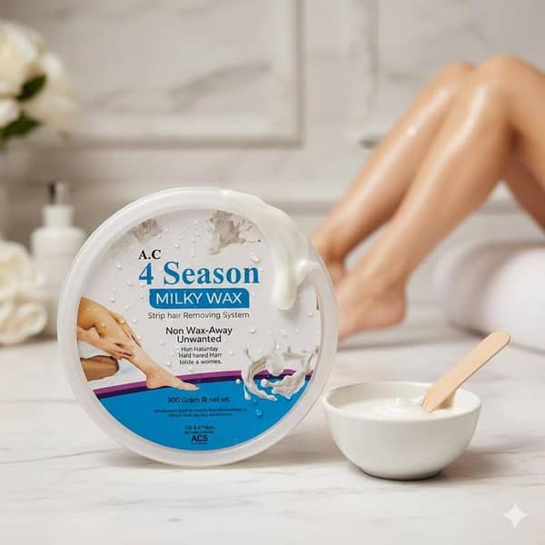 4 Season Brazilian Hair Removal Wax - 900g | Milky