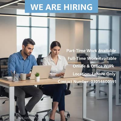 Online,Part Time and Full Time  jobs available