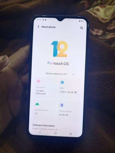 Vivo y21 all ok only phone No open no repair