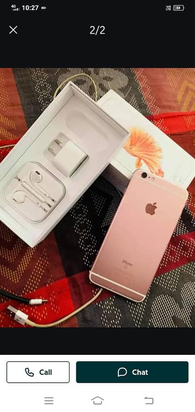 iPhone 6s plus 128 GB with box my WhatsApp number 0347/7298/721