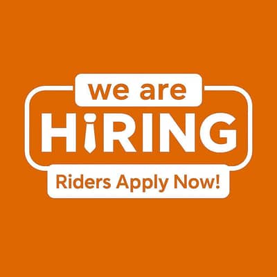 Food Delivery Riders Required