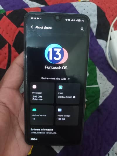 vivo v23e 8*4. . . . . . . . . 128