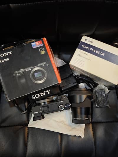 Sony a6400 with sigma 16mm 1.4